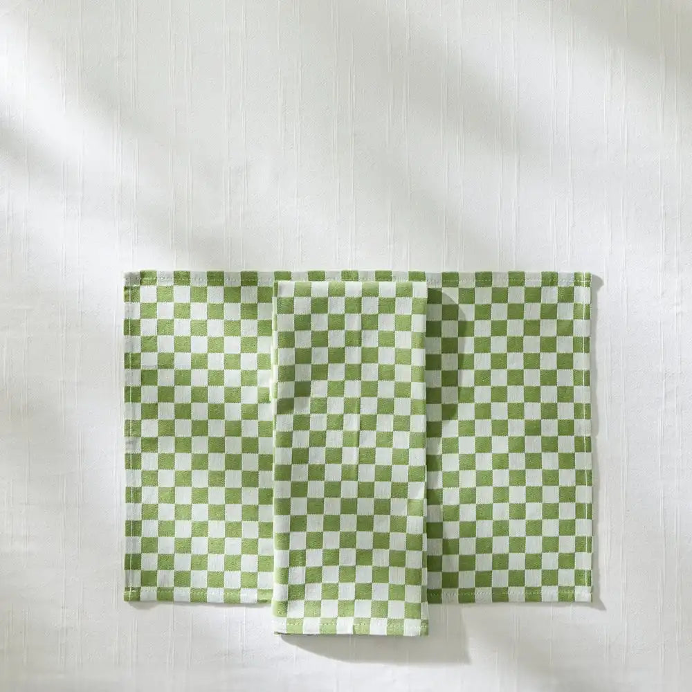 Dark Green Check Placemat, Set of 4