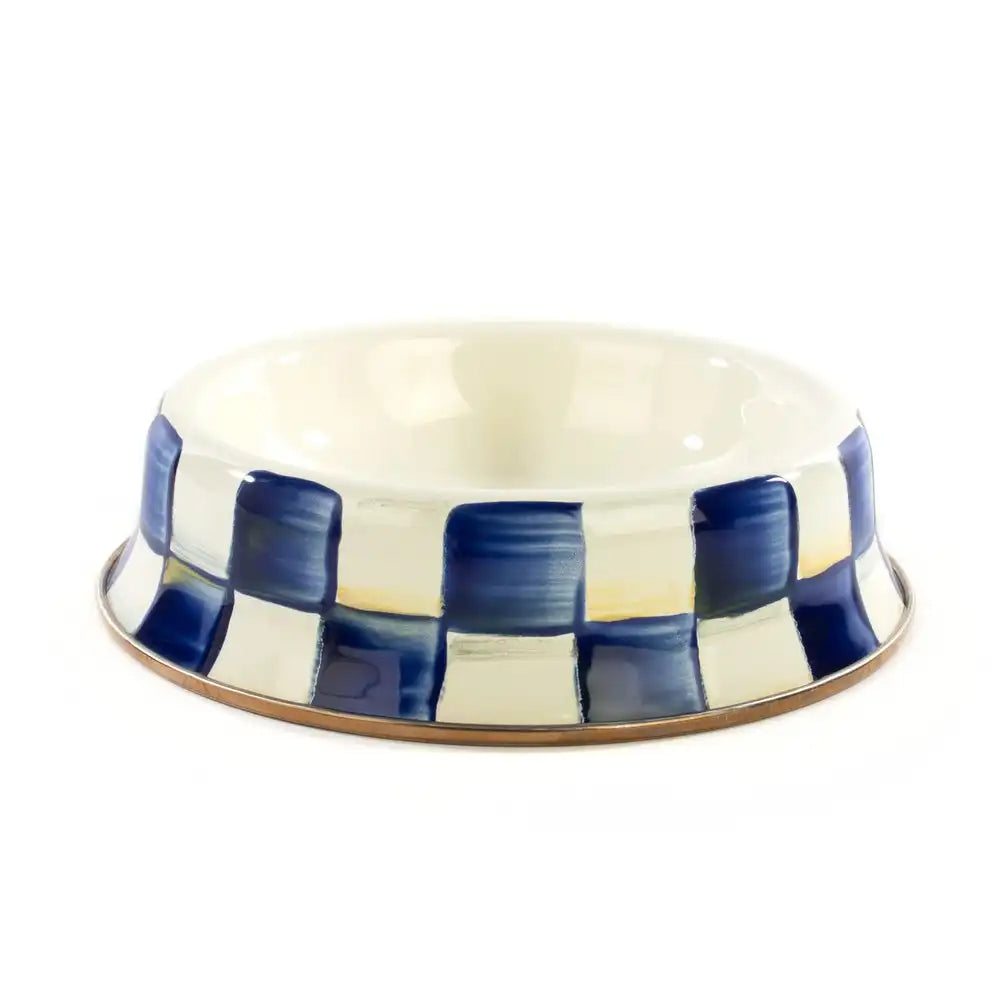 Sky Check Small Pet Dish