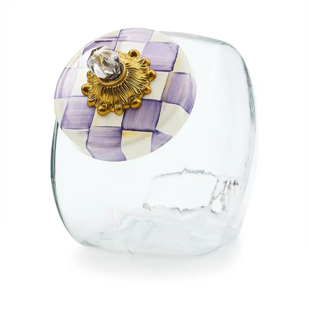 Cookie Jar with Courtly Check Lid