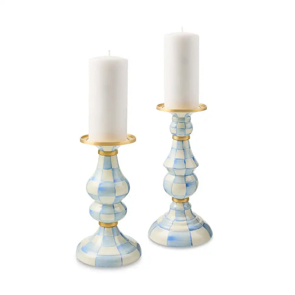 Rosy Check Medium Pillar Candlestick