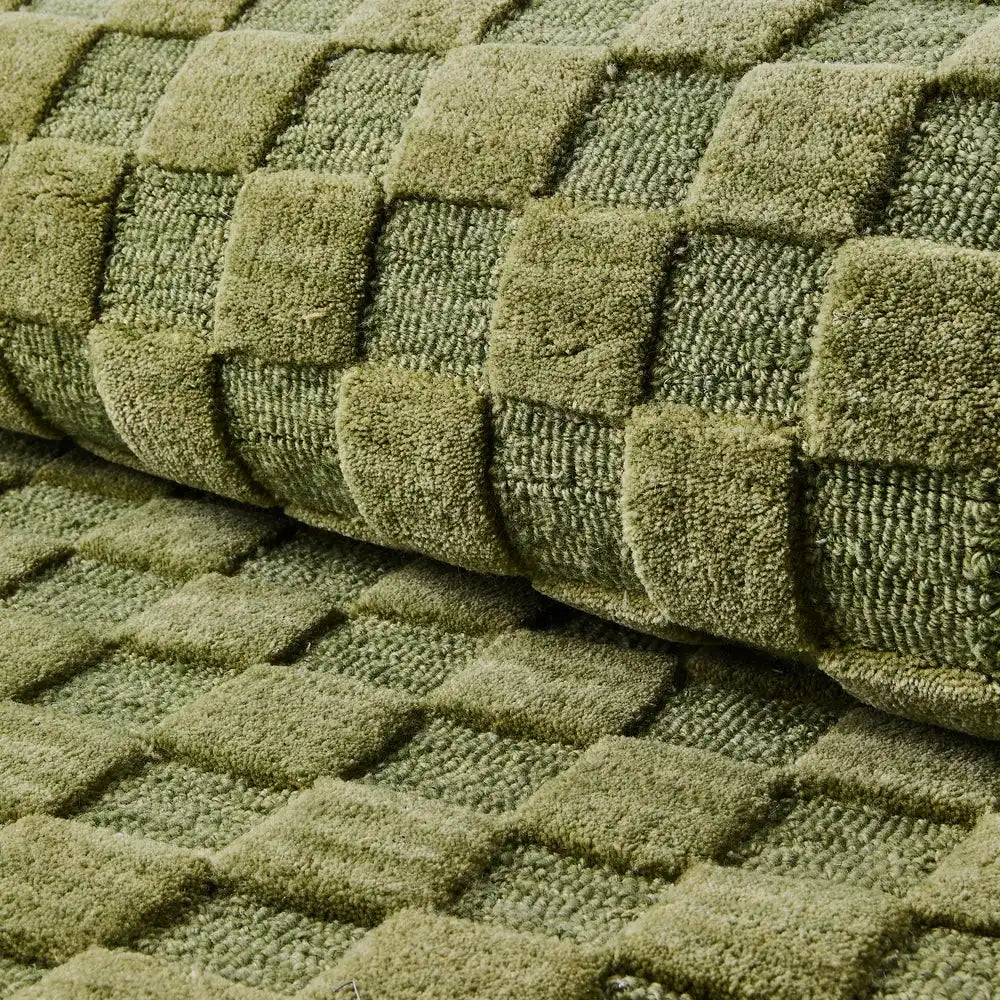 Moss Checkerboard 2'3" x 3'9" Rug Secondary image