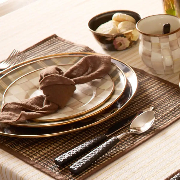 Tartan Mocha Salad Plate