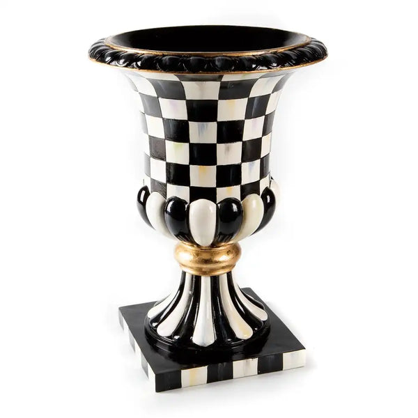 Rosy Check Pedestal Tabletop Urn