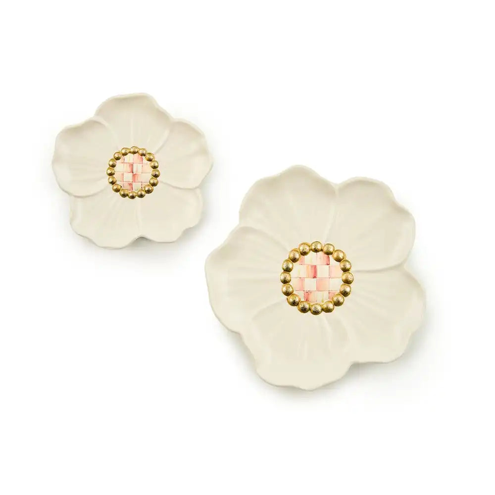 Rosy Flower Trinket Dishes, Set of 2 Main image