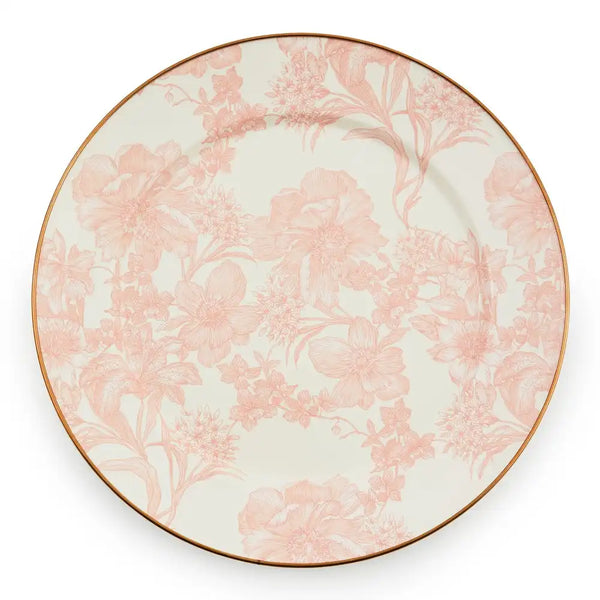 Rosy English Garden Enamel Salad/Dessert Plate
