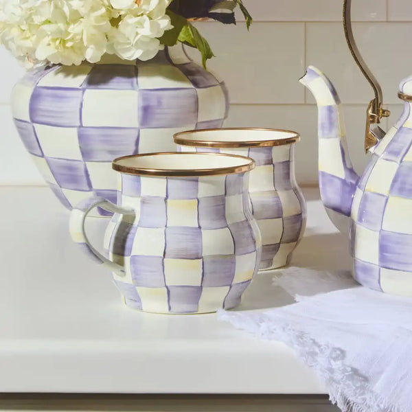 Mocha Check Mug