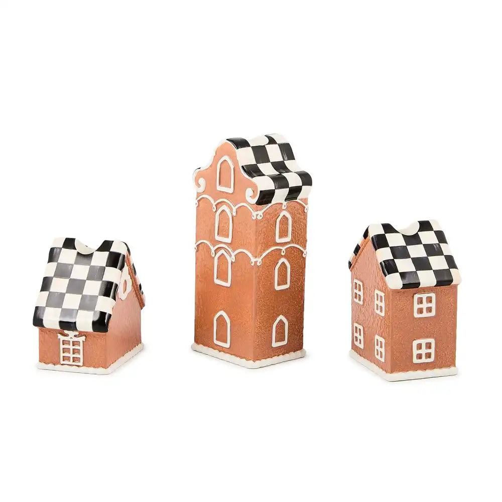 Gingerbread Village Candle Holders, Set of 3 Secondary image