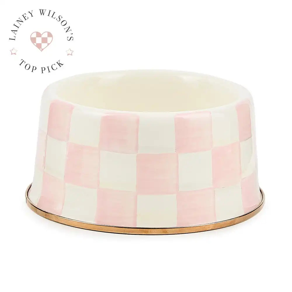 Sky Check Small Pet Dish