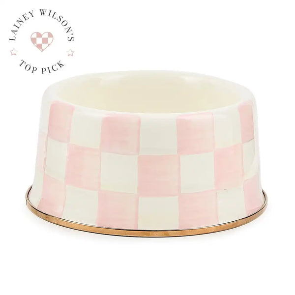 Sky Check Small Pet Dish