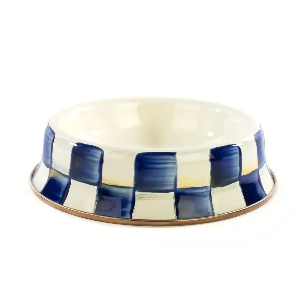 Sky Check Small Pet Dish