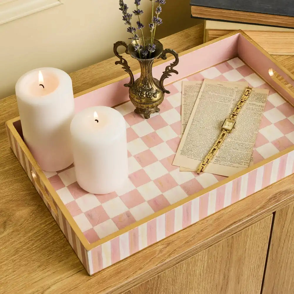 Courtly Check Serving Tray