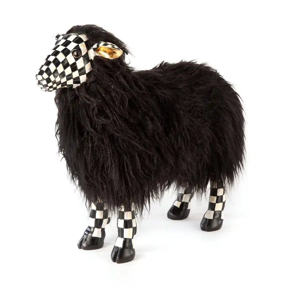Courtly Check White Sheep - Large
