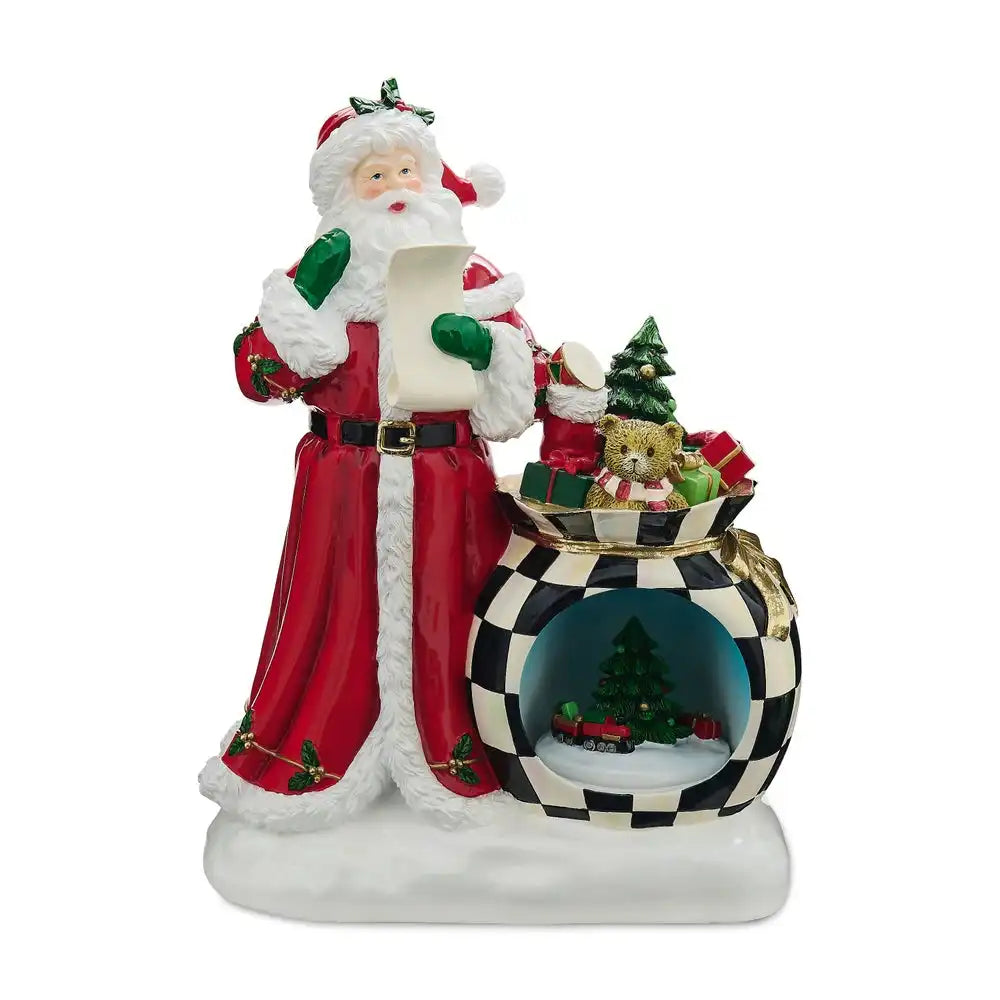 Illuminated Santa's Wish List Figurine Main image