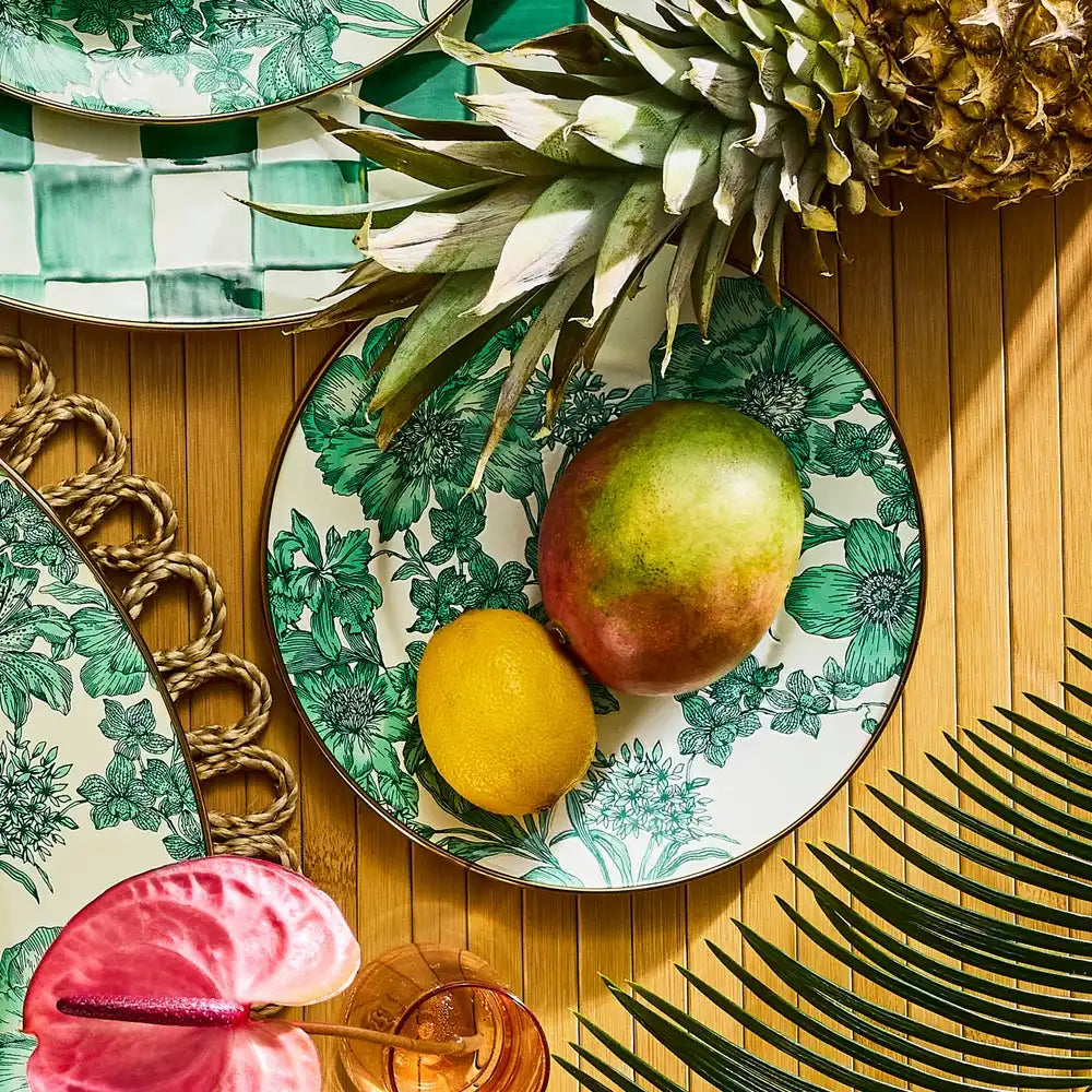 Emerald English Garden Charger/Plate