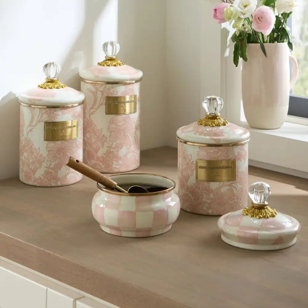 Rosy English Garden Small Canister