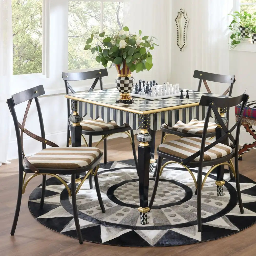 Flatiron Brown Stripe Dining Chair Secondary image