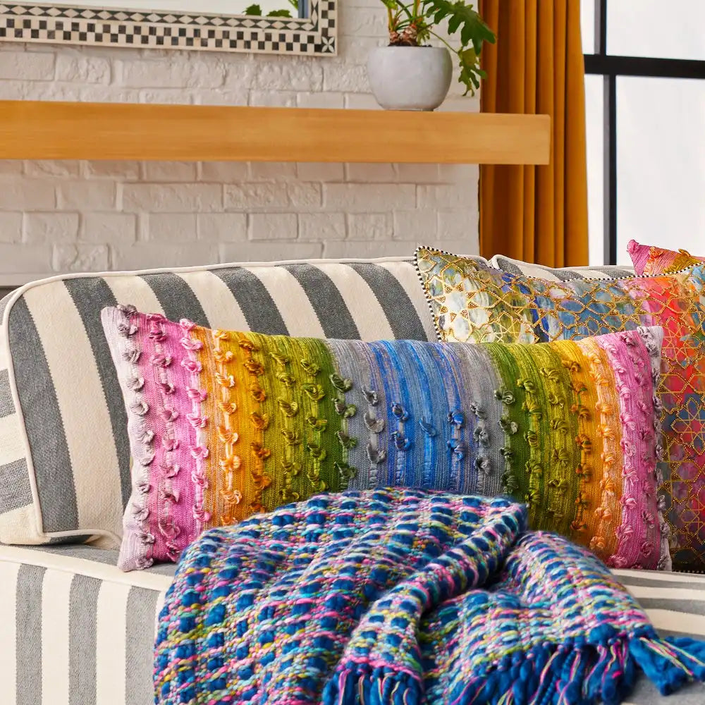 Marquee Grey Stripe 2-Piece Left Arm Chaise Sectional Secondary image