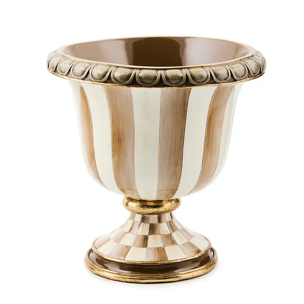 Rosy Check Pedestal Tabletop Urn