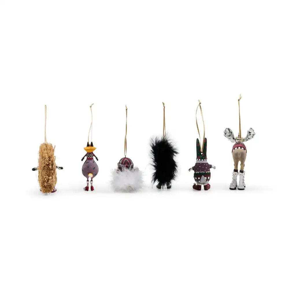 Patience Brewster Mooseltoe Mini Ornaments, Set of 6