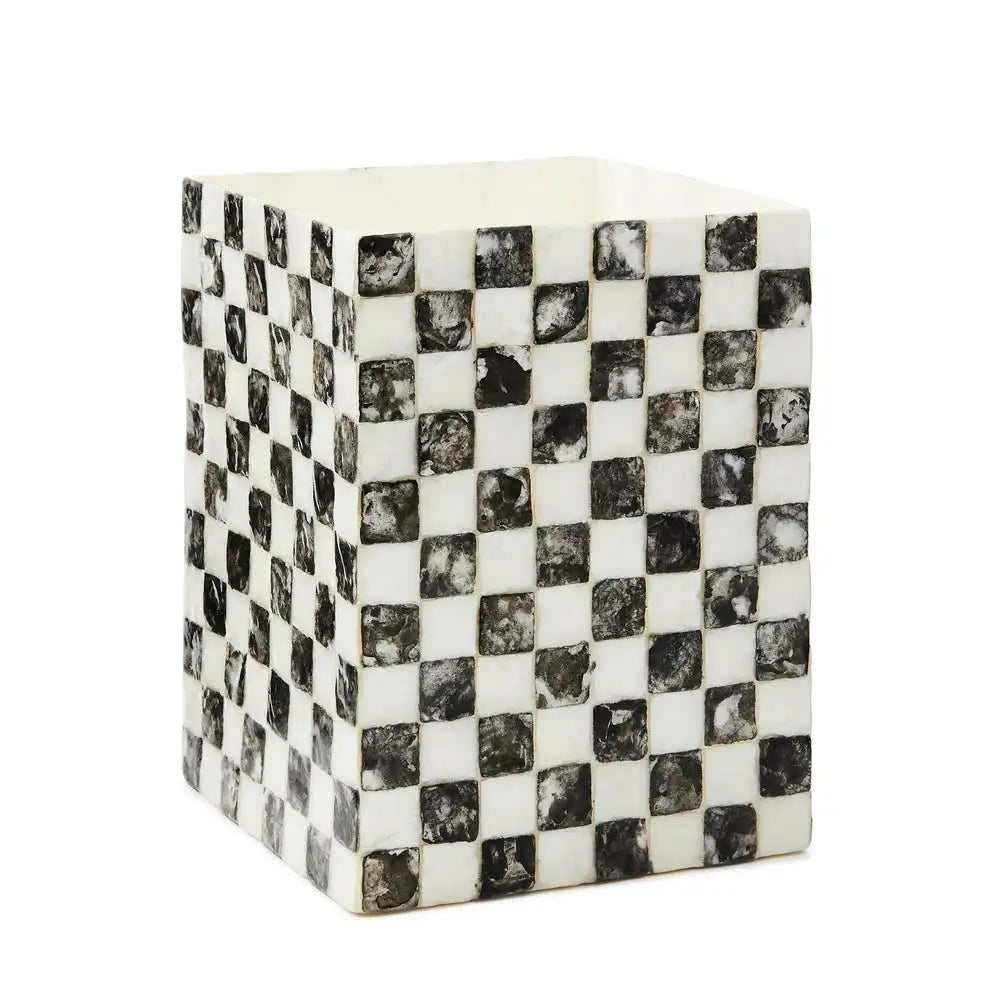Courtly Check Capiz Vanity Tray