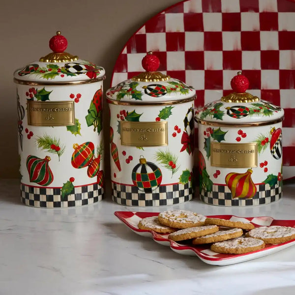 Deck the Halls Medium Canister