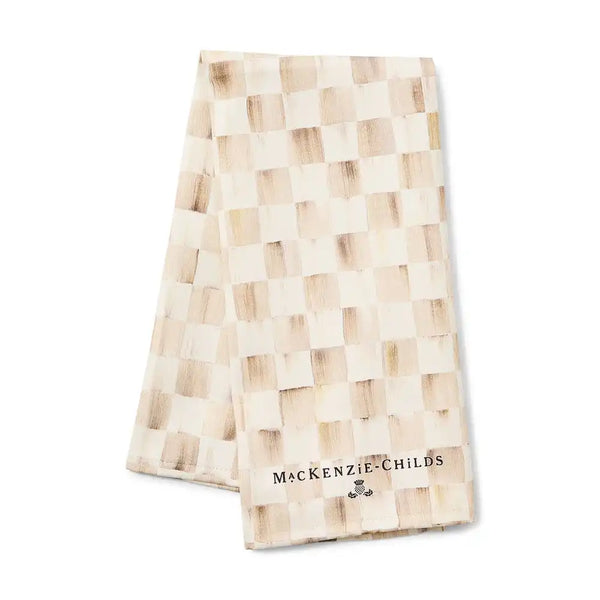 Cherry Check Printed Dish Towel