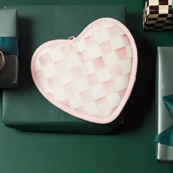 Rosy Check Heart Potholder