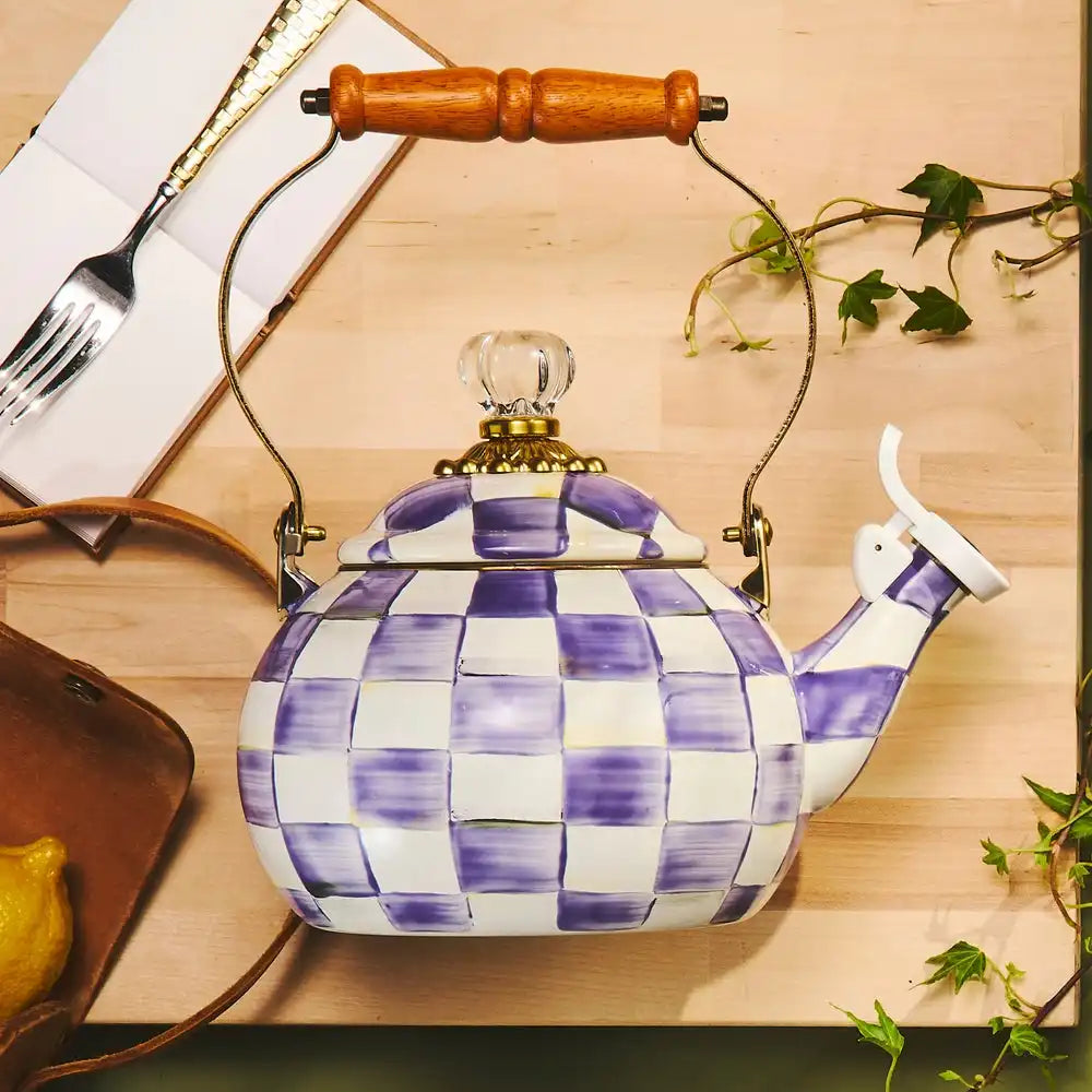 Courtly Check Whistling Tea Kettle