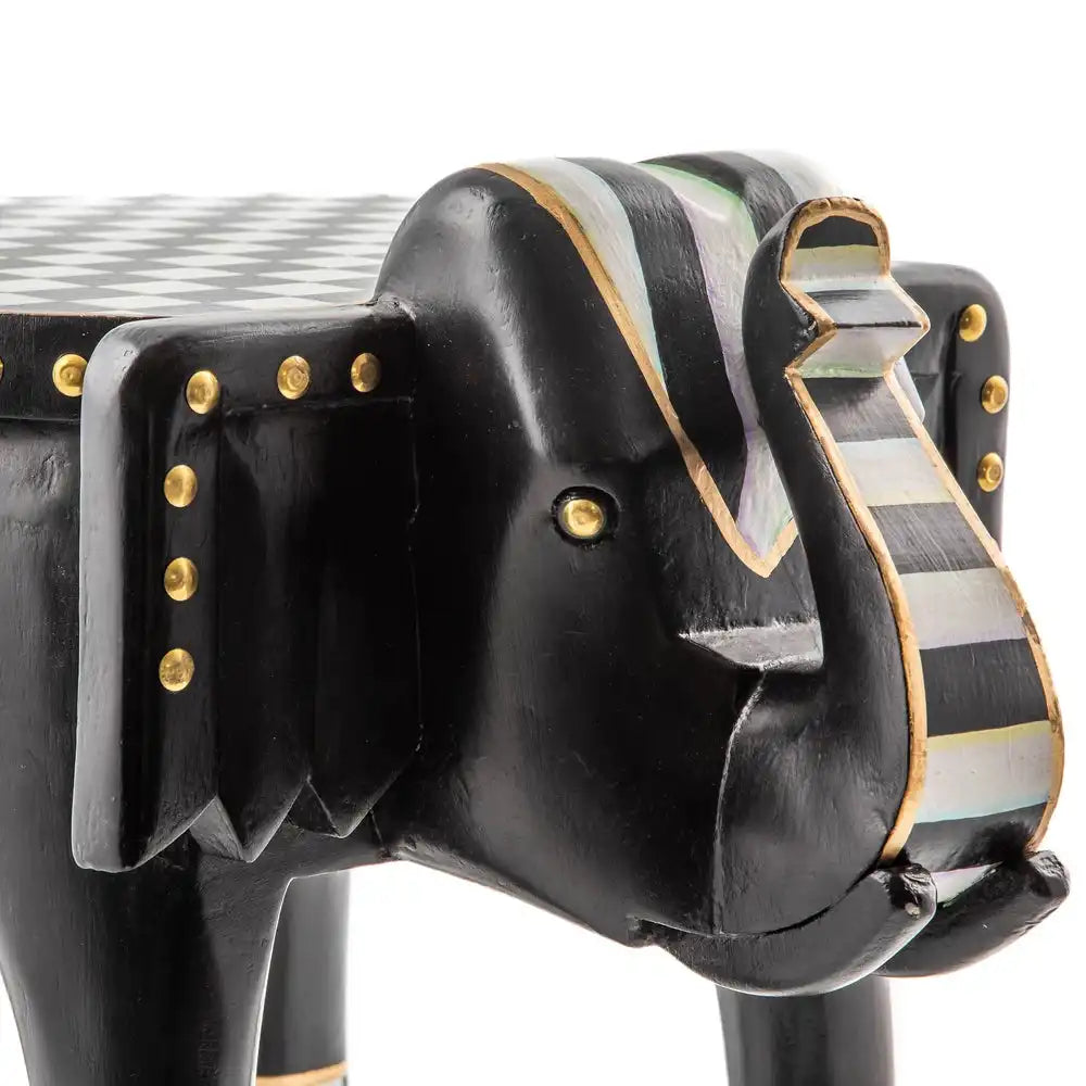 Mocha Elephant Pedestal