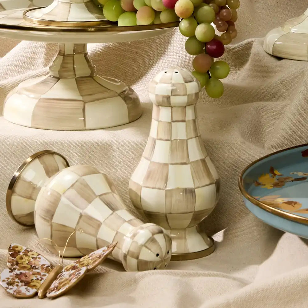 Courtly Check Large Salt & Pepper Shakers