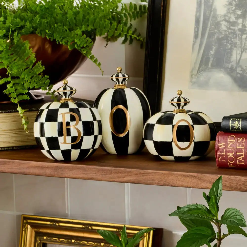 BOO Pumpkins, Set of 3
