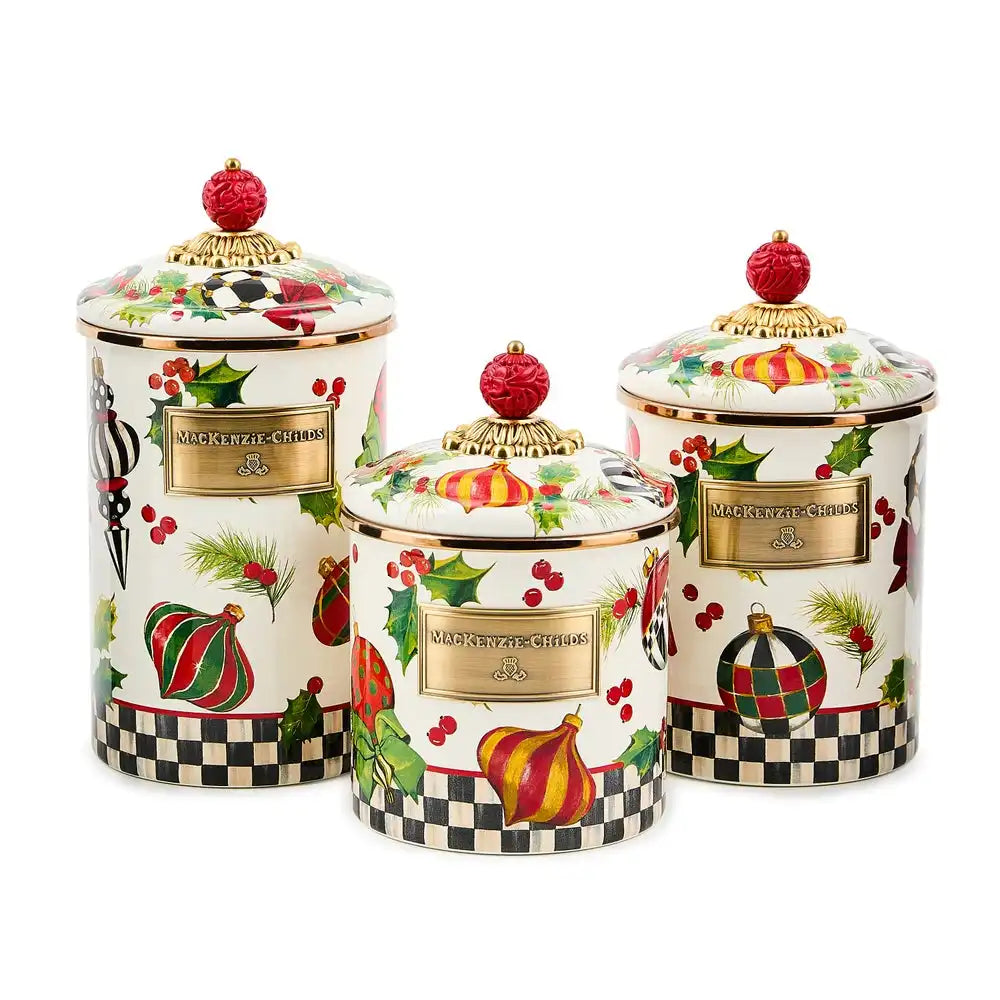 Deck the Halls Medium Canister