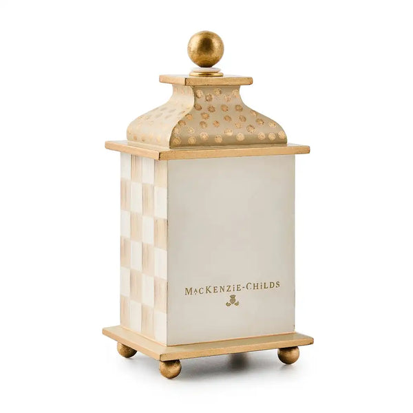 Emerald Check Desk Clock