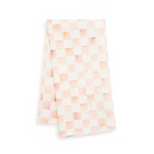 Cherry Check Printed Dish Towel