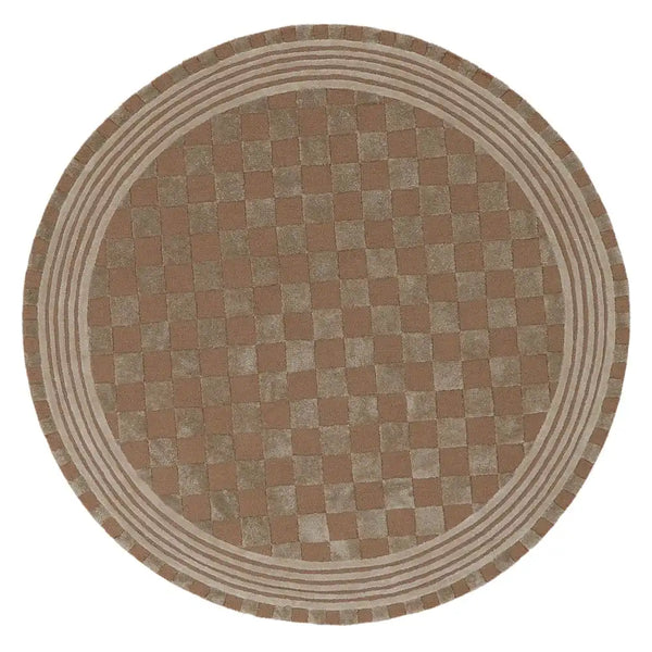 Light Grey Tonal Check 3' x 5' Rug