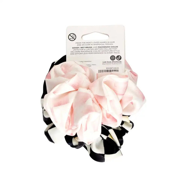 Goody Multi Check Satin Scrunchie Set