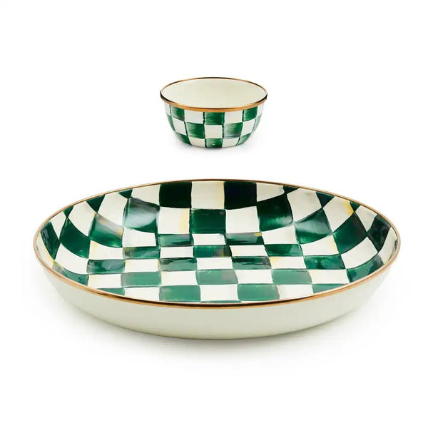 Courtly Check Chip & Dip Set