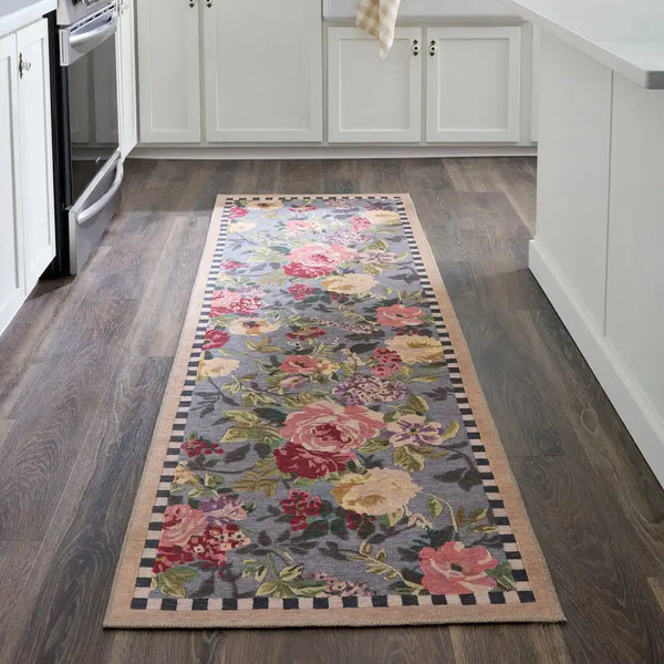 Tudor Rose 3' x 5' Washable Rug