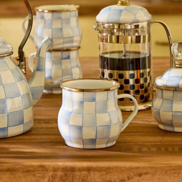 Mocha Check Mug