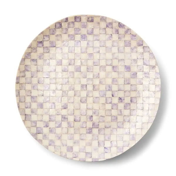 Rosy Check Capiz Decorative Bowl