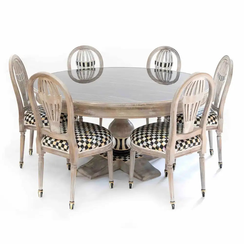 Tuscan Farm 62" Round Pedestal Table