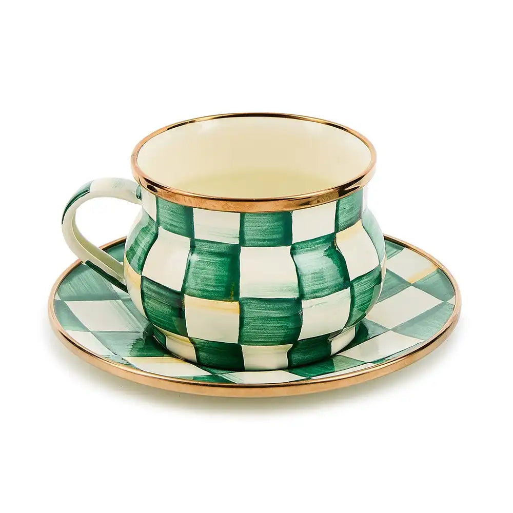 Sterling Check Saucer