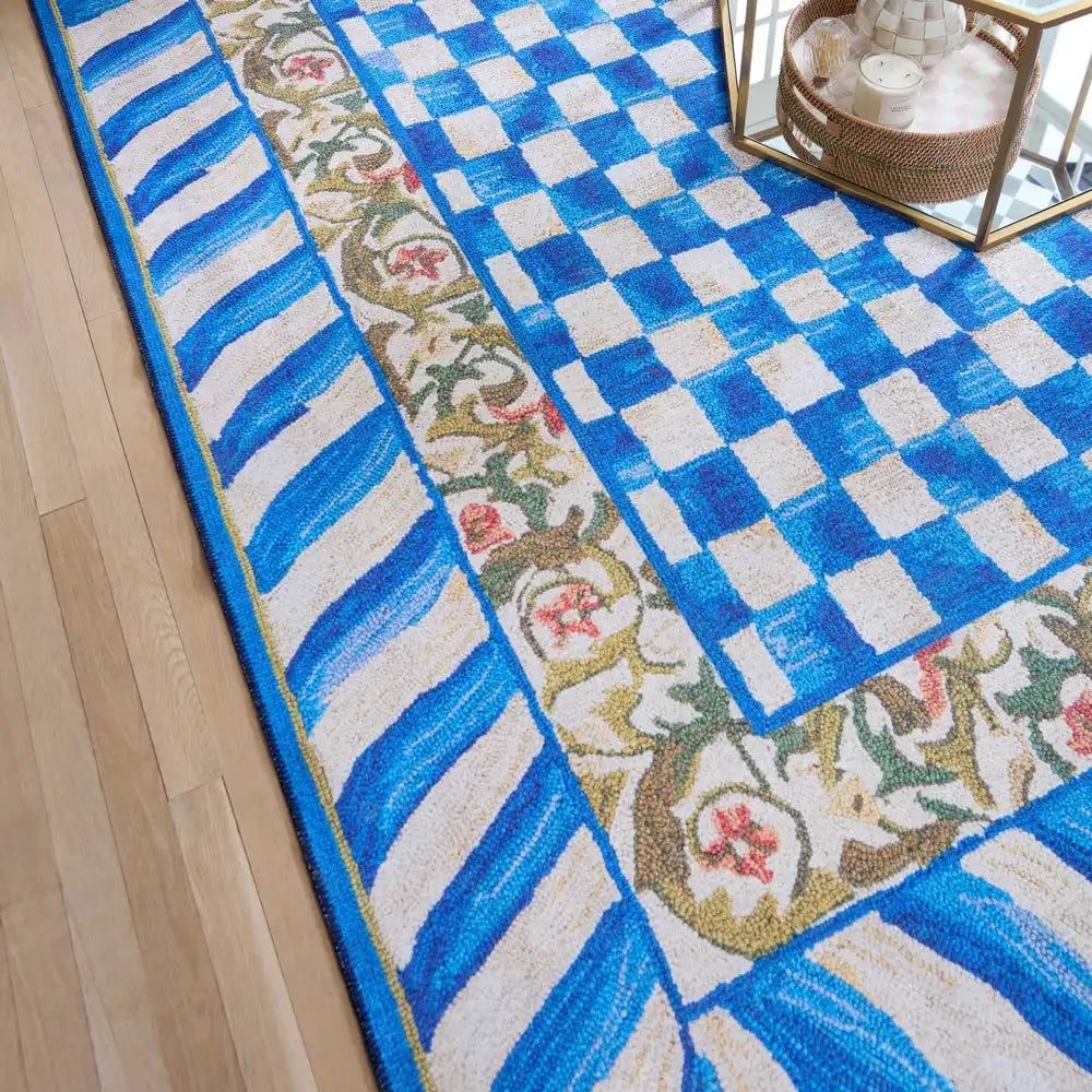 Truly Royal Check 2'6" x 10' Washable Runner
