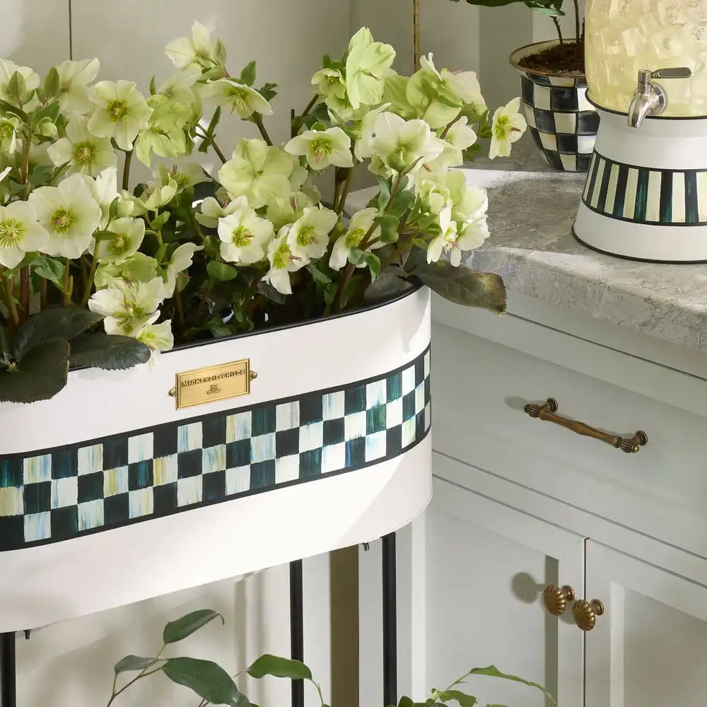 Spectator Galvanized Standing Planter