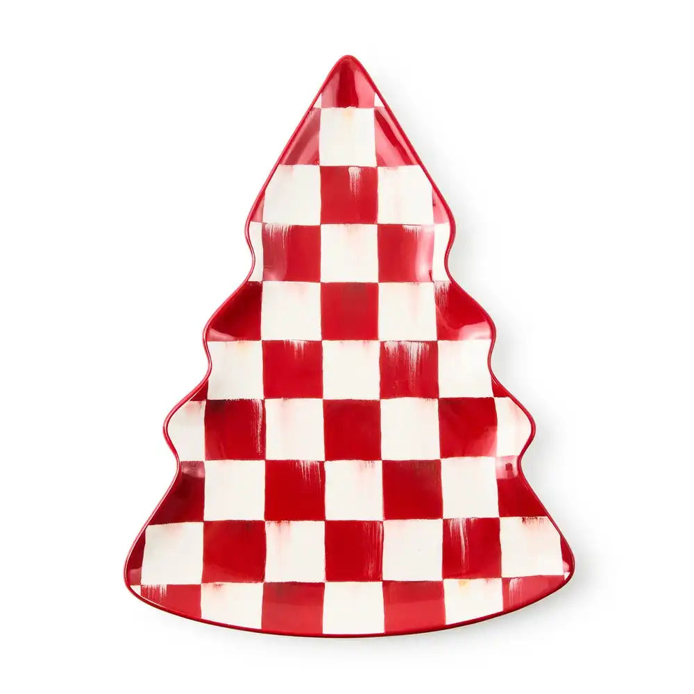 Cherry Check Tree Dish