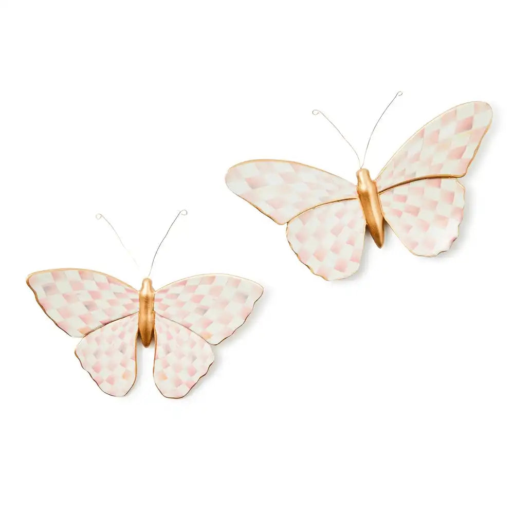 Courtly Check & Stripe Butterfly Trio