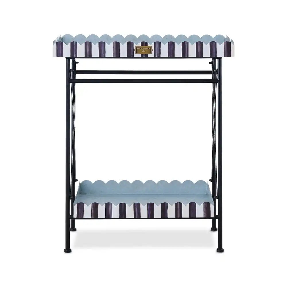 Courtly Stripe Galvanized Indoor/Outdoor Butler Main image