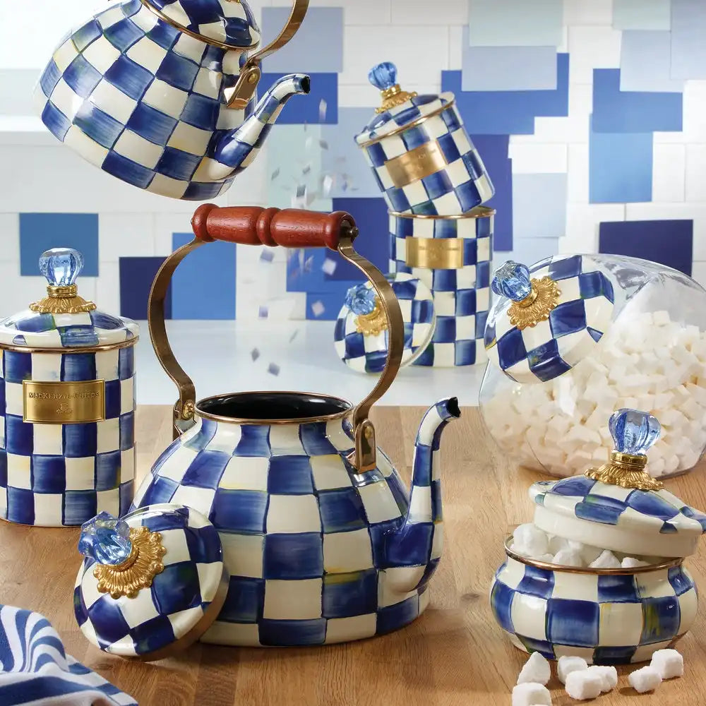 Cookie Jar with Courtly Check Lid
