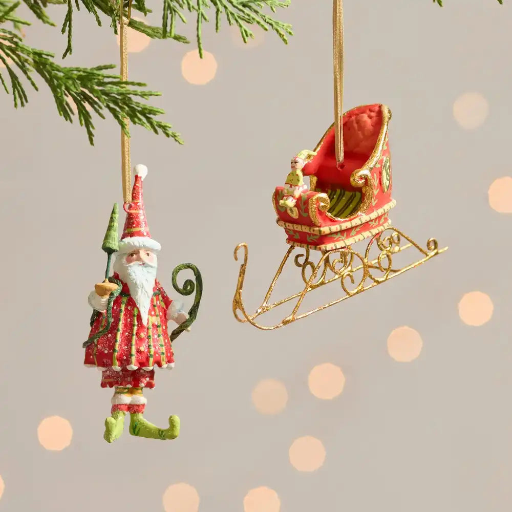 Patience Brewster Dash Away Santa Mini Ornaments Set Secondary image