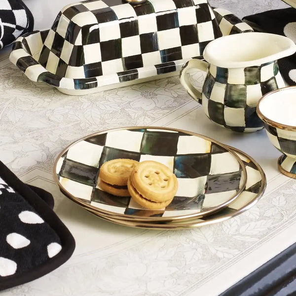 Sterling Check Saucer